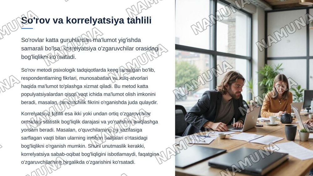 Hozirgi zamon pisixalogiyasining tadqiqot metodlari — zamonaviy taqdimot, 6-slayd