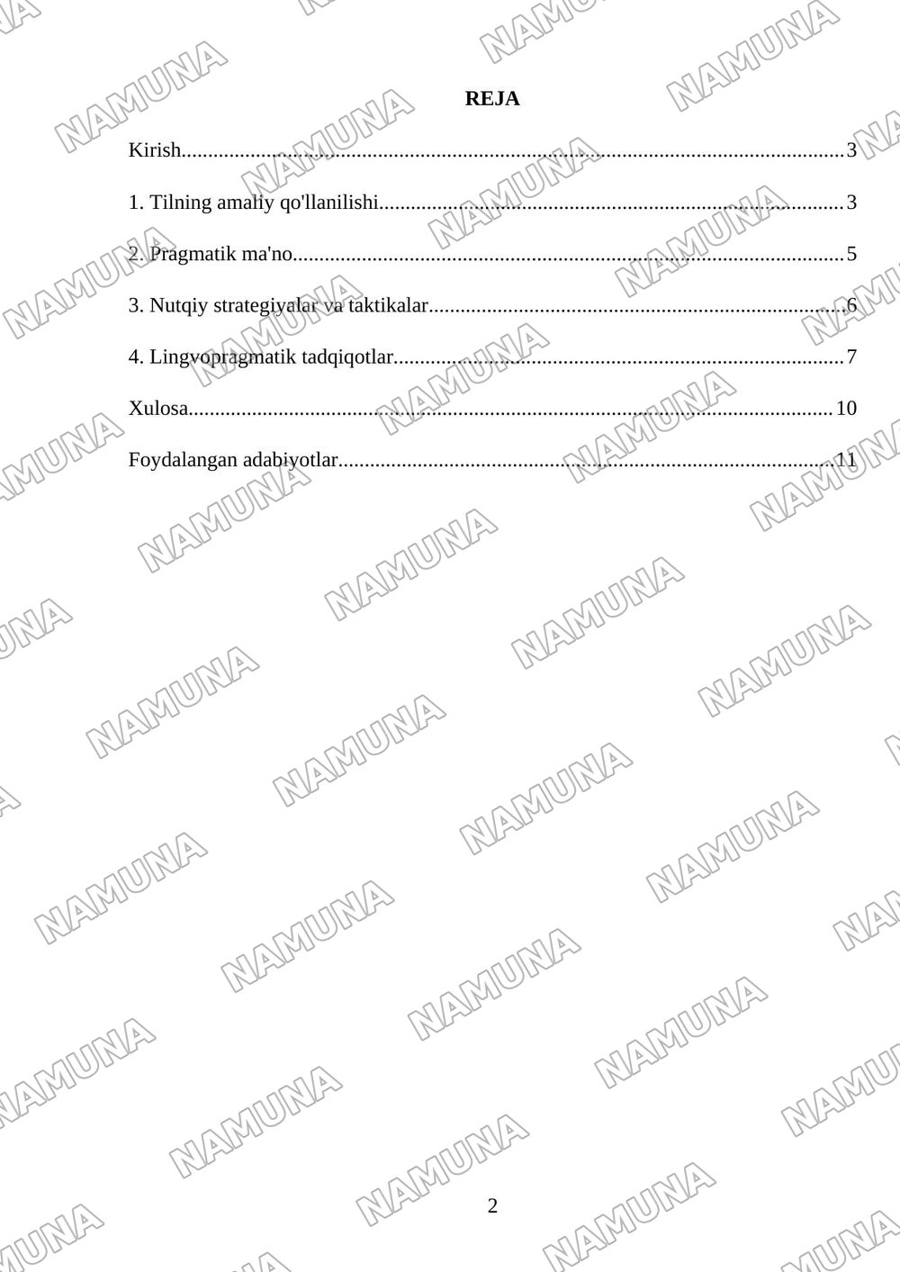 Lingvopragmatika — mustaqil ish, 2-varaq