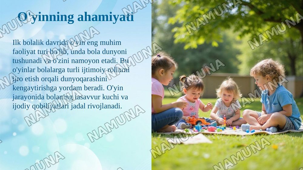 Ilk bolalik davri psixologik xususiyatlari — taqdimot, 8-slayd