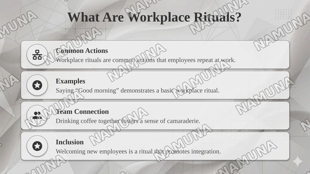 Workplace rituals and interpersonal communication — taqdimot, 5-slayd