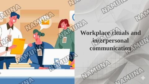 Workplace rituals and interpersonal communication — taqdimot