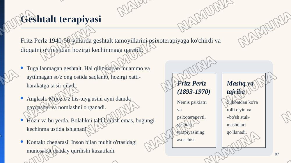 Geshtalt psixologiyasi haqida — zamonaviy taqdimot, 8-slayd