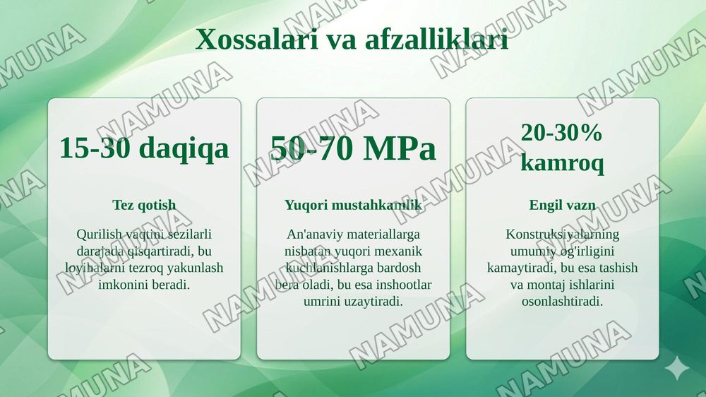 Havoda qotadigan bog‘lovchi materiallar. — taqdimot, 6-slayd
