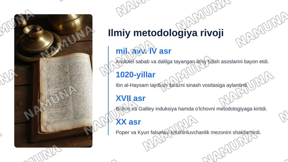 Ilmiy tadqiqot metodlari — zamonaviy taqdimot, 7-slayd