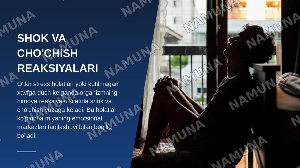 Bemorning ruhiy holati " depressiya shok choʻchish ipoxondirya oʻzini ayibdor his qilish suyitsidal fikrlash" — zamonaviy taqdimot, 5-slayd