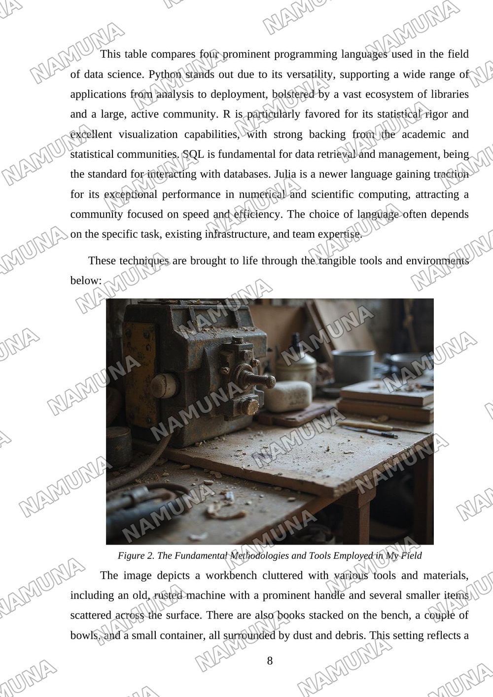 My Field of Specialty — mustaqil ish, 8-varaq