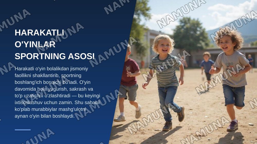 Harakatli va milliy o'yinlarning sportdagi orni — zamonaviy taqdimot, 3-slayd