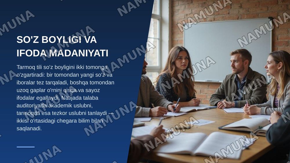 Ijtimoiy tarmoqlarning ona tilimizga ta'siri — zamonaviy taqdimot, 6-slayd