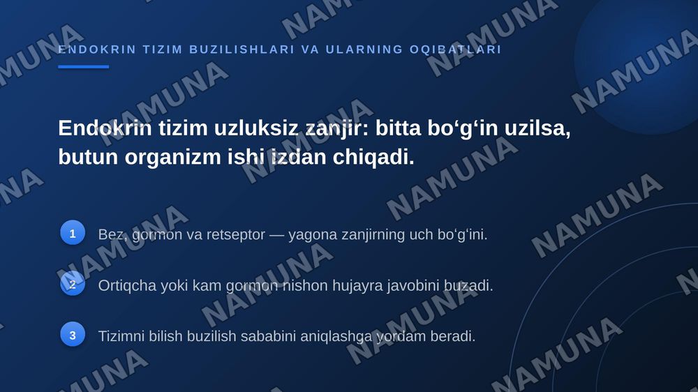 Organizmda endokrin tizim faoliyatini oʻrganish — zamonaviy taqdimot, 7-slayd