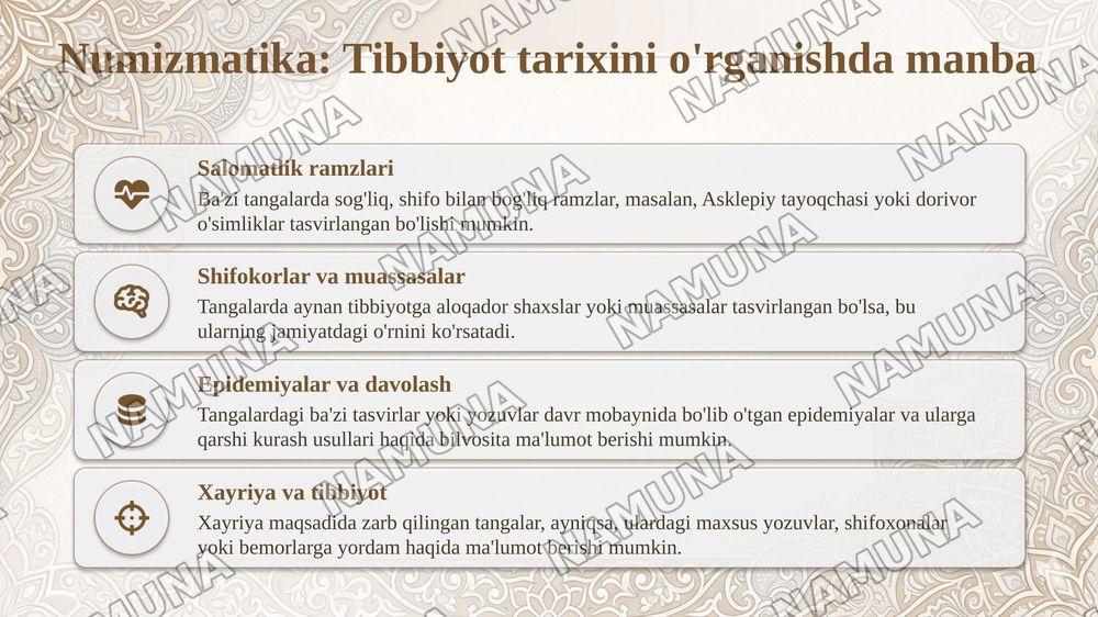 Vizantiya tibbiyotida numizmatika — taqdimot, 8-slayd