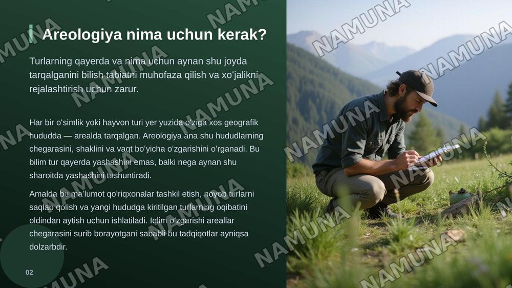 Areologiya haqida maʼlumot — zamonaviy taqdimot, 3-slayd