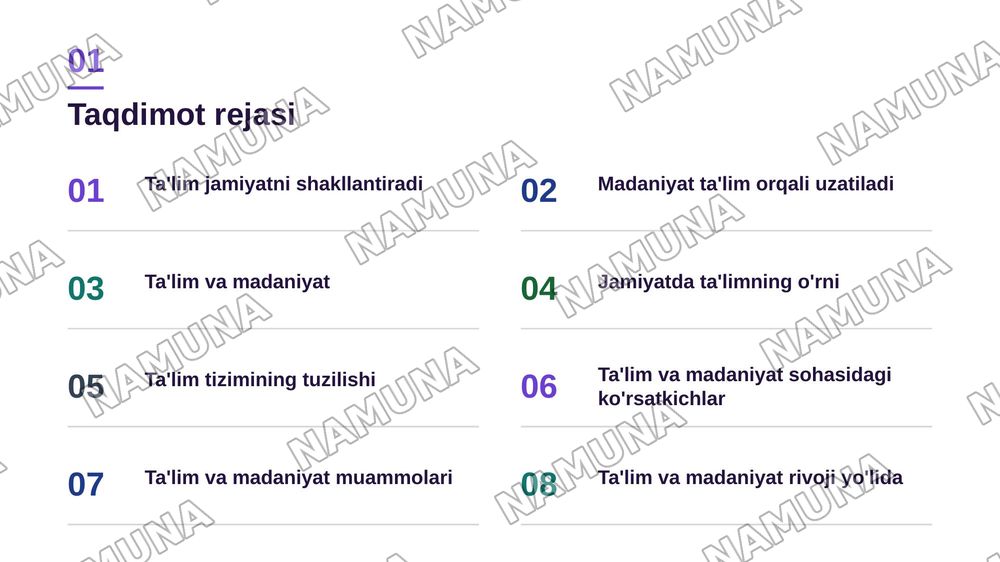 Ta'lim,jamiyat va madaniyat — zamonaviy taqdimot, 2-slayd