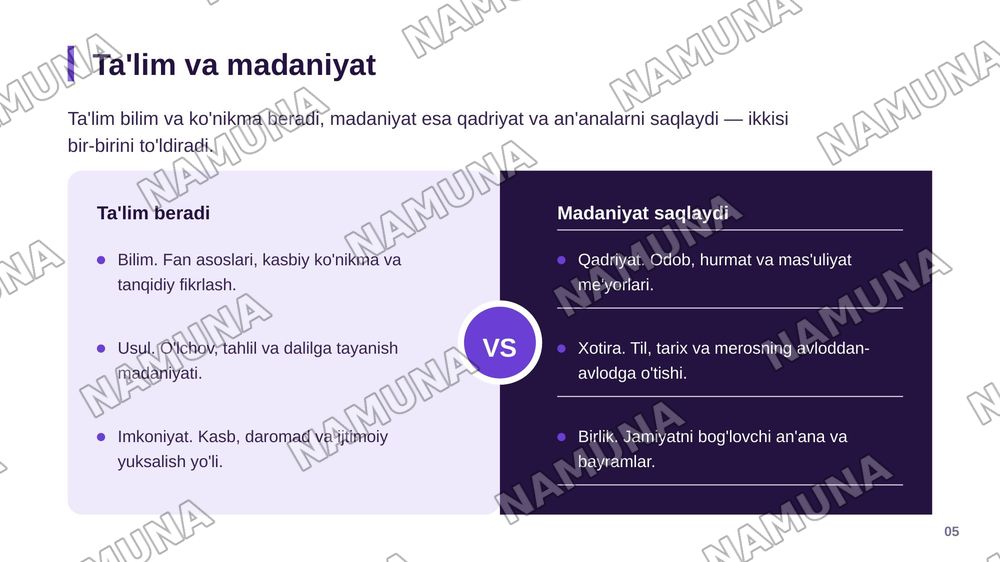 Ta'lim,jamiyat va madaniyat — zamonaviy taqdimot, 6-slayd