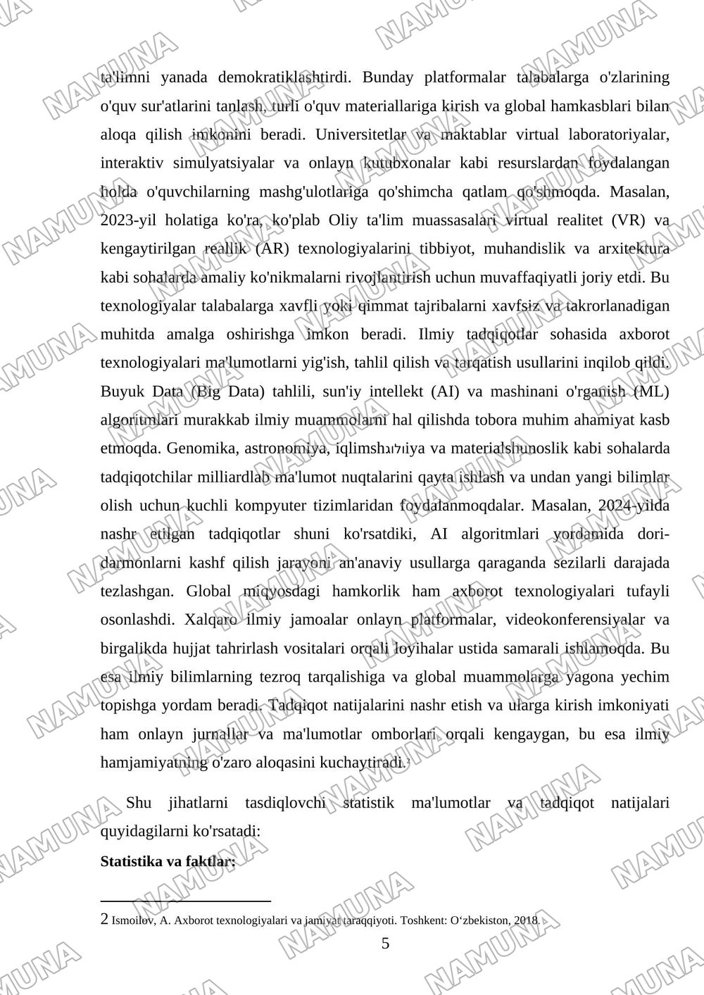 Benefits of Information Technology — referat, 5-varaq