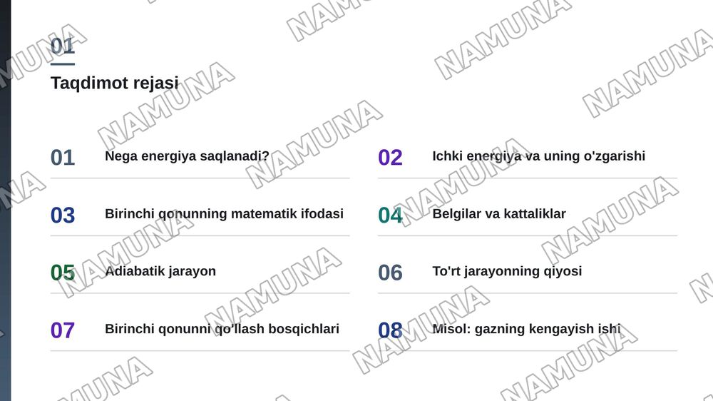 termodinamikaning birinchi qonuni — zamonaviy taqdimot, 2-slayd