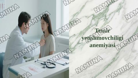 Temir yetishmovchiligi anemiyasi — taqdimot