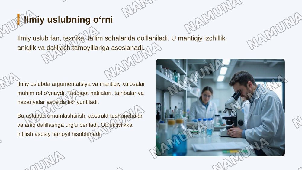Badiiy soʻzlashuv rasmiy ilmiy ommabop nutq uslublarini tavsiflash — zamonaviy taqdimot, 8-slayd