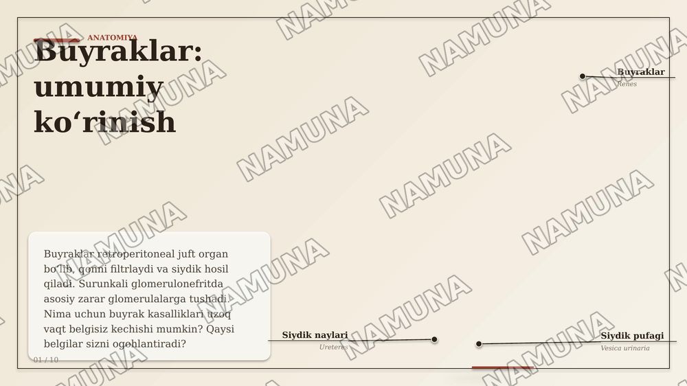 Сурункали гломерулонефрит — zamonaviy taqdimot, 1-slayd