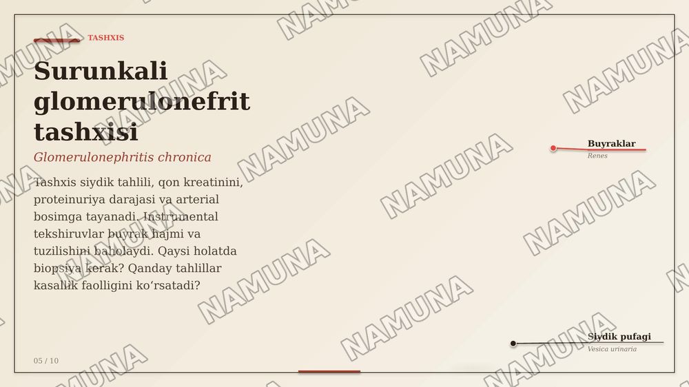 Сурункали гломерулонефрит — zamonaviy taqdimot, 6-slayd