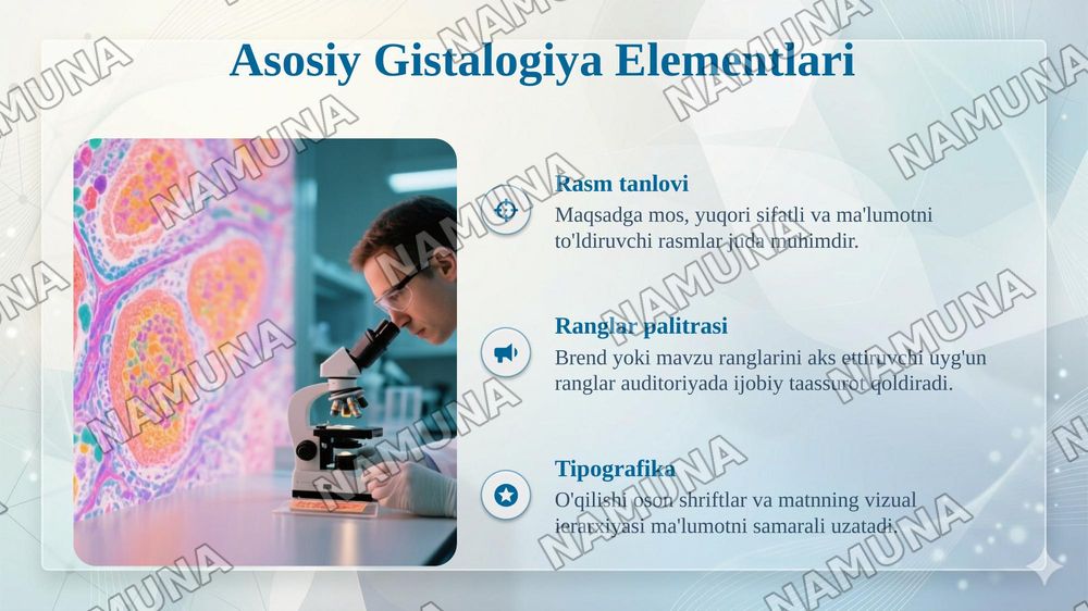 Gistalogiya — taqdimot, 6-slayd