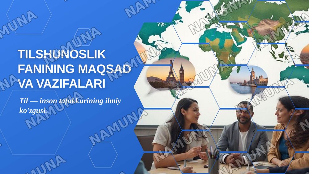 Tilshunoslik fanining maqsad va vazifalari — zamonaviy taqdimot, 1-slayd