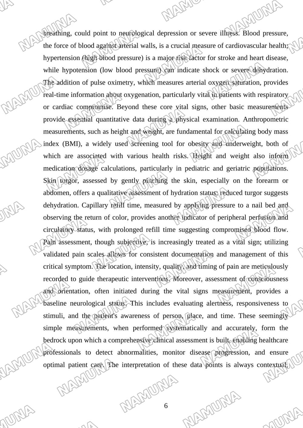 Physical examination of a patient — mustaqil ish, 6-varaq