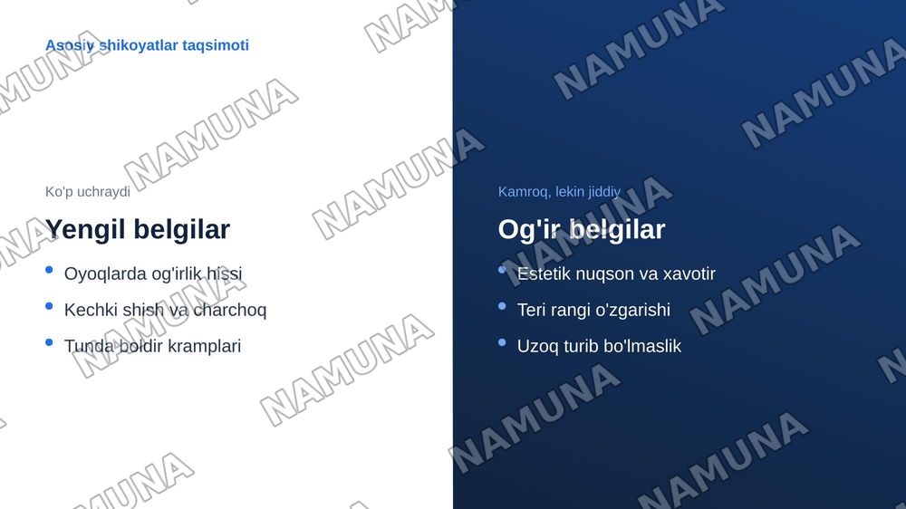 Oyoq qollarda qon aylanish faoliyatining buzulish sindromi varikoz — zamonaviy taqdimot, 8-slayd
