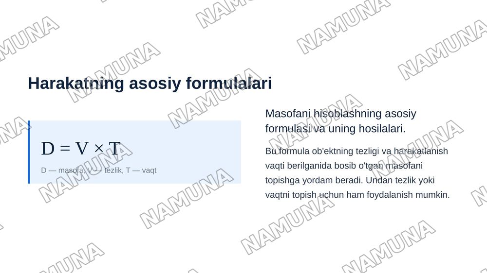 Harakatga doir matnli masalalar. Ishga oid
masalalar.Aralashmaga oid masalalar — zamonaviy taqdimot, 7-slayd