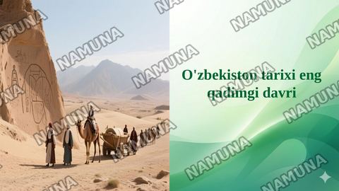 O'zbekiston tarixi eng qadimgi davri — taqdimot