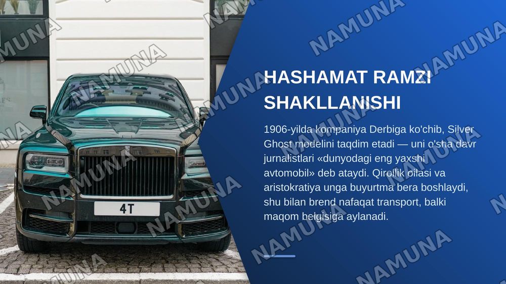 Rolls Royce — zamonaviy taqdimot, 4-slayd
