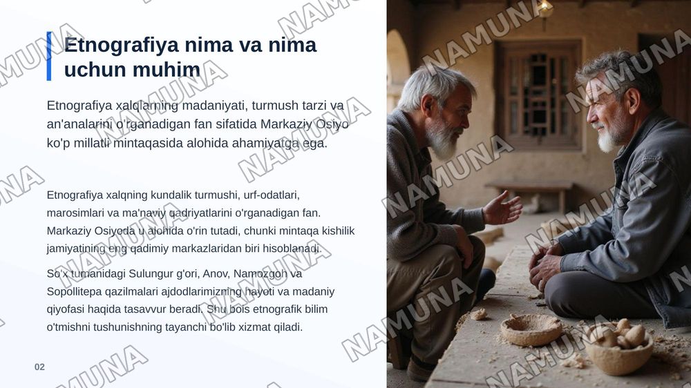 Markaziy Osiyo xalqlari etnografiyasi tarixi — zamonaviy taqdimot, 3-slayd