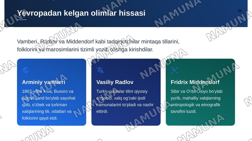 Markaziy Osiyo xalqlari etnografiyasi tarixi — zamonaviy taqdimot, 7-slayd