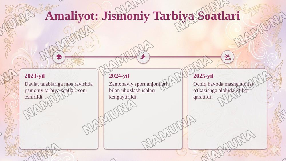Davlat talablari va ilk qadam davlat oquv dasturida bolalarning jismoniy rivojlanishi va soglom turmush tarziga oid vazifalar — taqdimot, 8-slayd