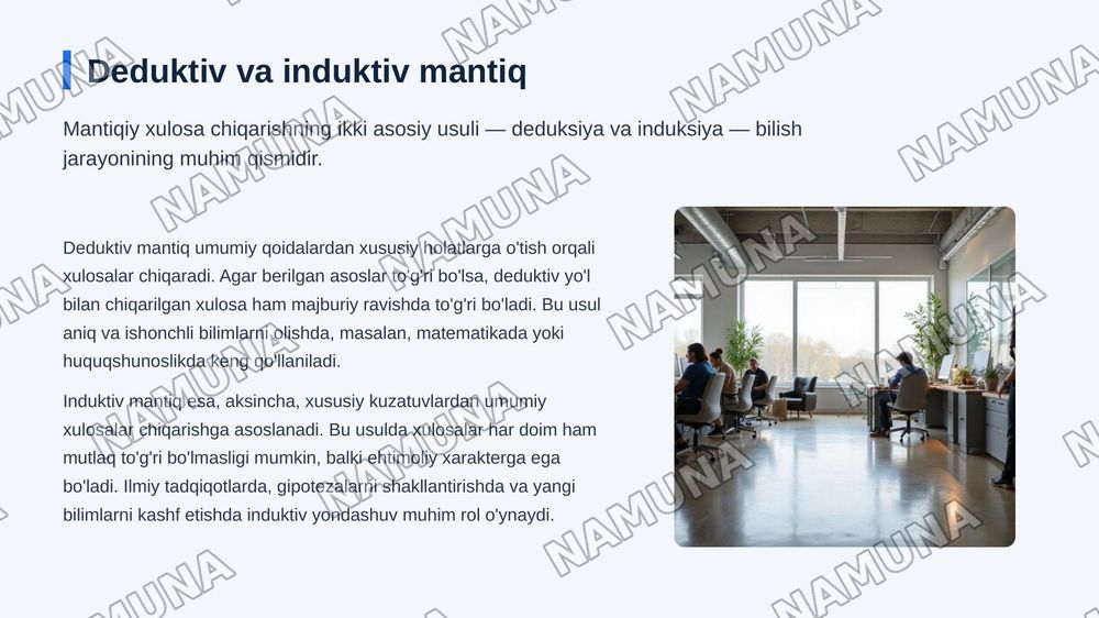 Mantiq — zamonaviy taqdimot, 5-slayd