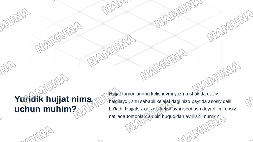 Yuridik hujjatlarni rasmiylashtirish turlari bosqichlari — zamonaviy taqdimot, 3-slayd