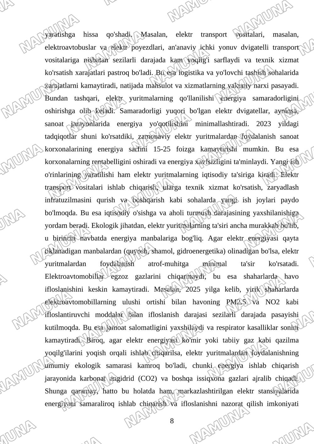 Elektr yuritmalarning rivojlanish tarixi — mustaqil ish, 8-varaq