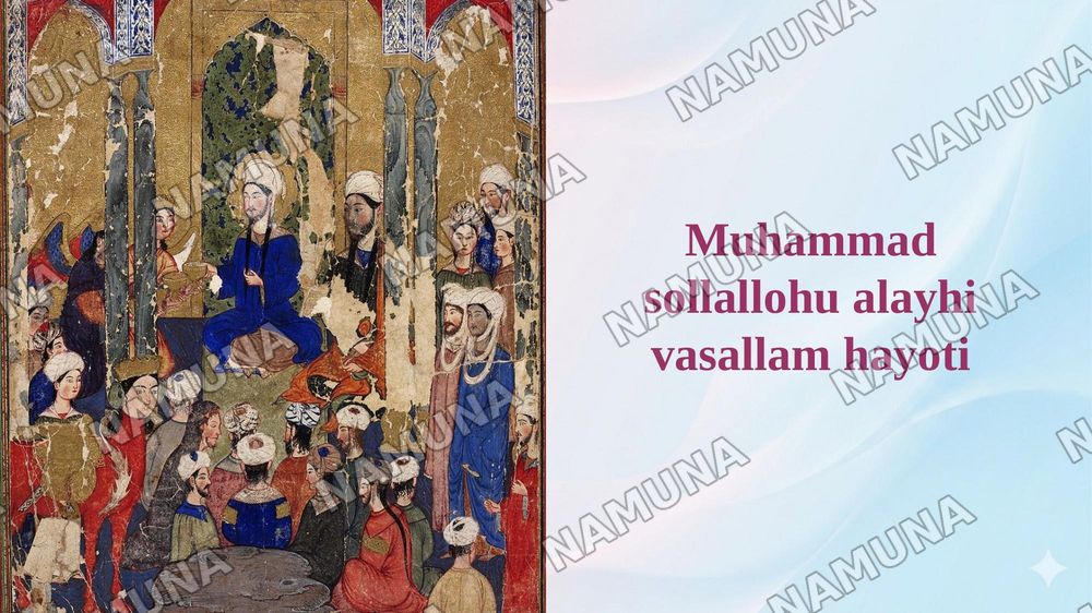 Muhammad sollallohu alayhi vasallam hayoti — taqdimot, 1-slayd