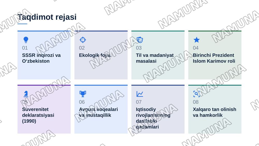 Oʻzbekiston mustaqillikka erishish arafasida — zamonaviy taqdimot, 2-slayd