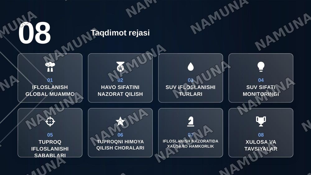 Atrof muhit ifloslanishini nazorat qilish usullari( havo, suv, tuproq) — zamonaviy taqdimot, 2-slayd