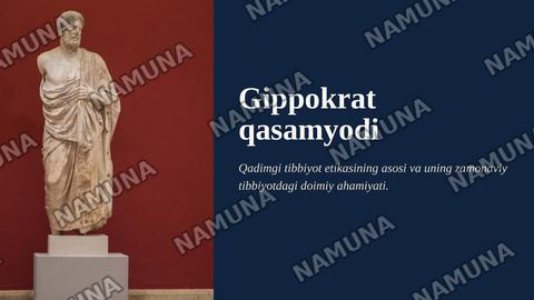 Gippokrat qasamyodi — zamonaviy taqdimot