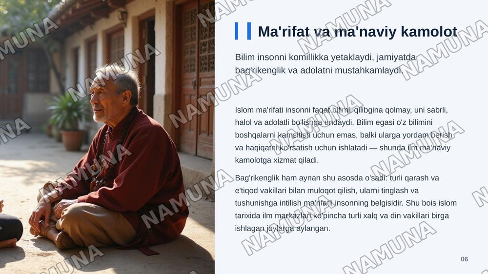 Islom marifat dini — zamonaviy taqdimot, 7-slayd