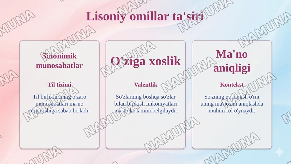 Leksik monosemiya va polisemiya. Leksik ma’no tiplari — taqdimot, 8-slayd