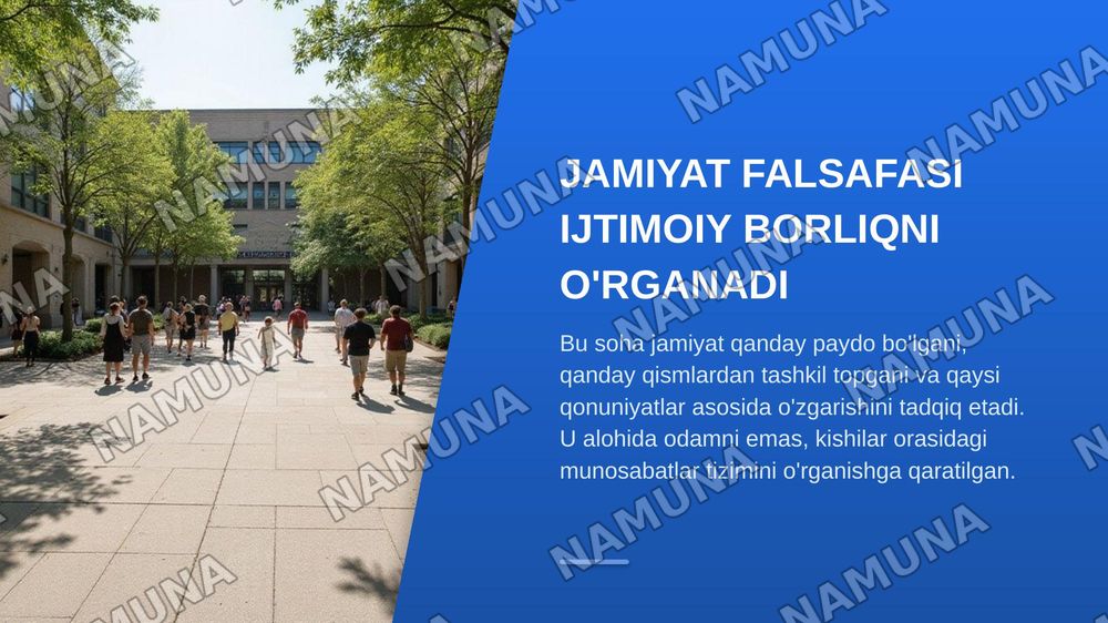 Jamiyat falsafasi — zamonaviy taqdimot, 4-slayd