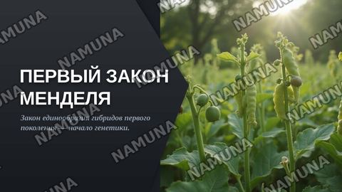 Первый закон менделя — zamonaviy taqdimot