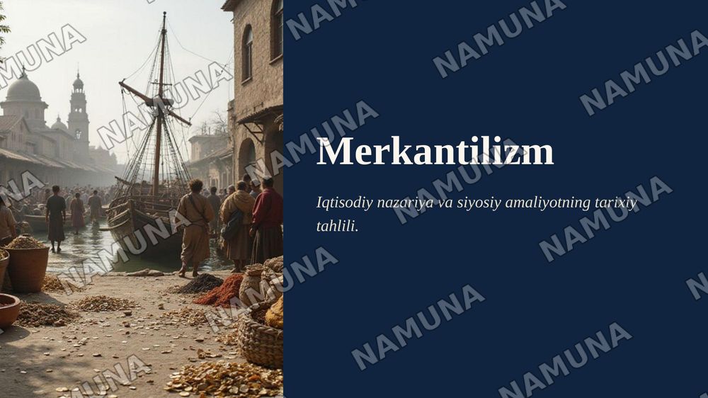 Merkantilizm — zamonaviy taqdimot, 1-slayd
