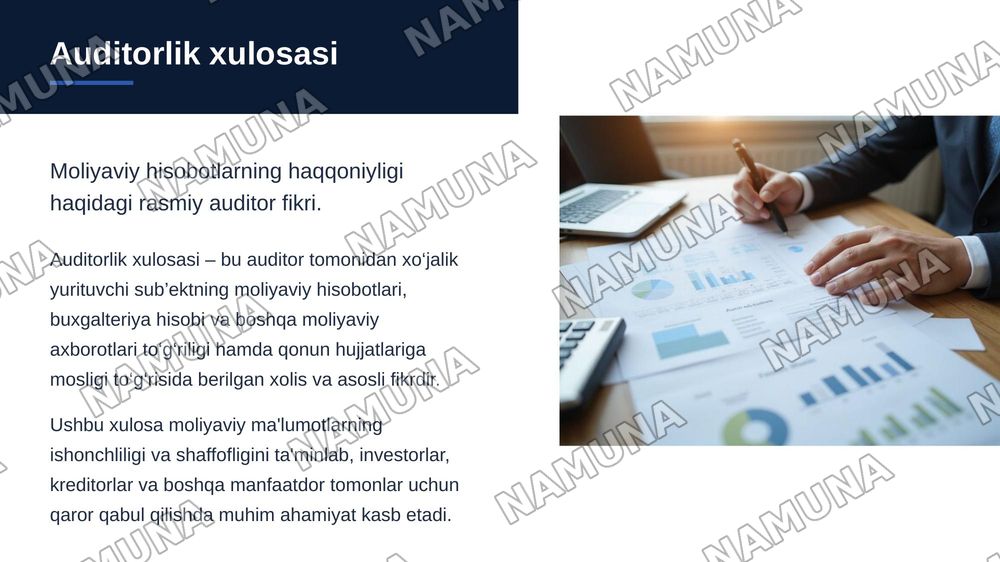 Auditorik hulosasini tuzish — zamonaviy taqdimot, 3-slayd