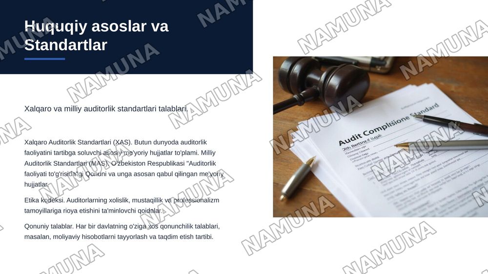 Auditorik hulosasini tuzish — zamonaviy taqdimot, 6-slayd