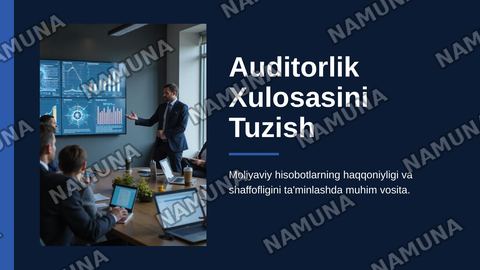 Auditorik hulosasini tuzish — zamonaviy taqdimot