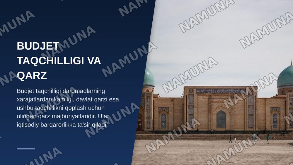 Davlat Budjeti — zamonaviy taqdimot, 7-slayd