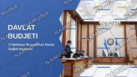 Davlat Budjeti — zamonaviy taqdimot